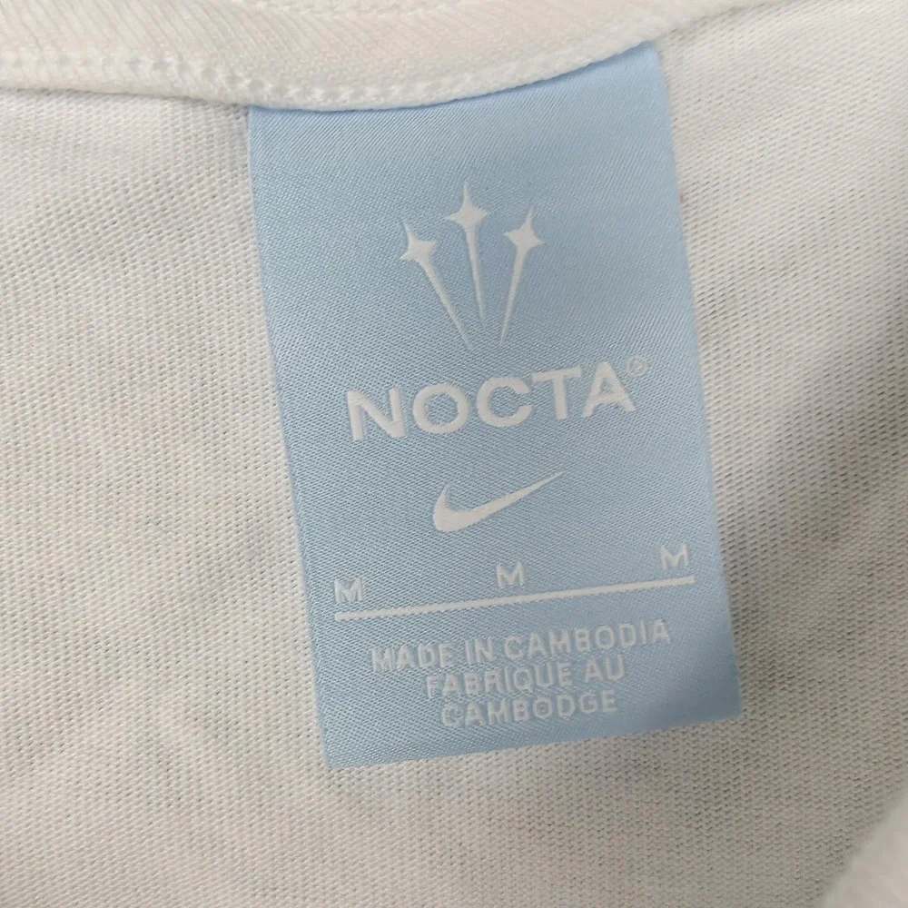 Nike Nocta Shirt Mens Medium White Back Logo Graphic Tee Streetwear Swoosh